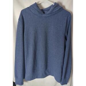 J Crew Blue Striped Hoodie Sweatshirt Pullover Men’s Small